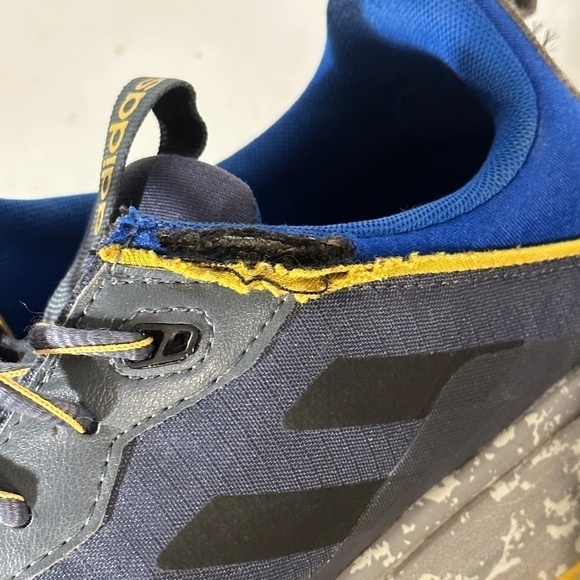 ADIDAS Sport Gray Blue  Athletic Running Runner Track Shoes - Picture 7 of 9